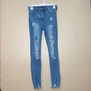 Hollister light blue ripped jeans